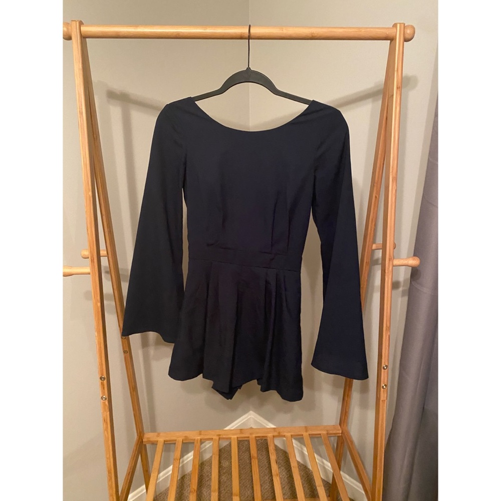 Dressy Navy Blue Romper